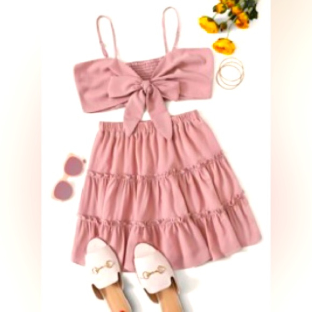 💕Pretty in Pink Two Piece Set